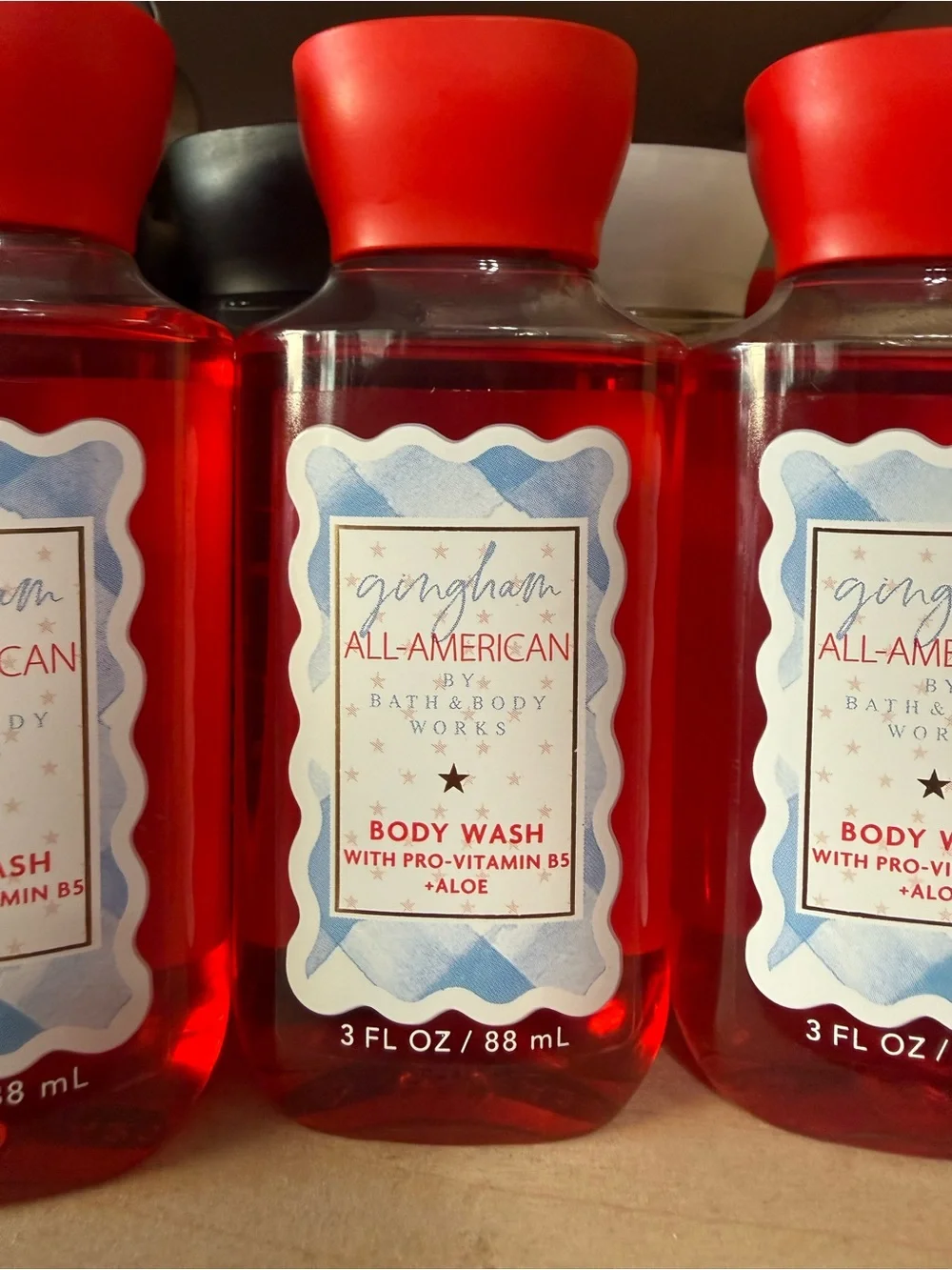 Bath & Body Works fresh gingham